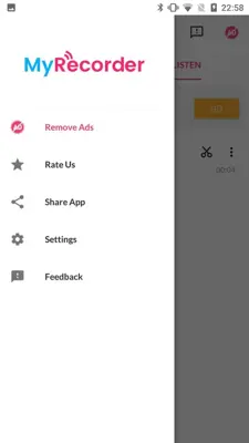 MyRecorder android App screenshot 2