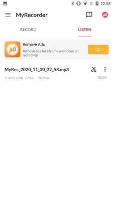 MyRecorder android App screenshot 4